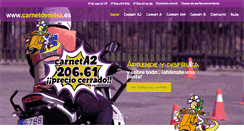 Desktop Screenshot of carnetdemoto.es