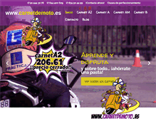 Tablet Screenshot of carnetdemoto.es
